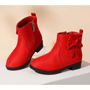 PANDANINJIA Toddler/Little Girl 12 Sofia Sweet Short Ankle Boots Dress Booties